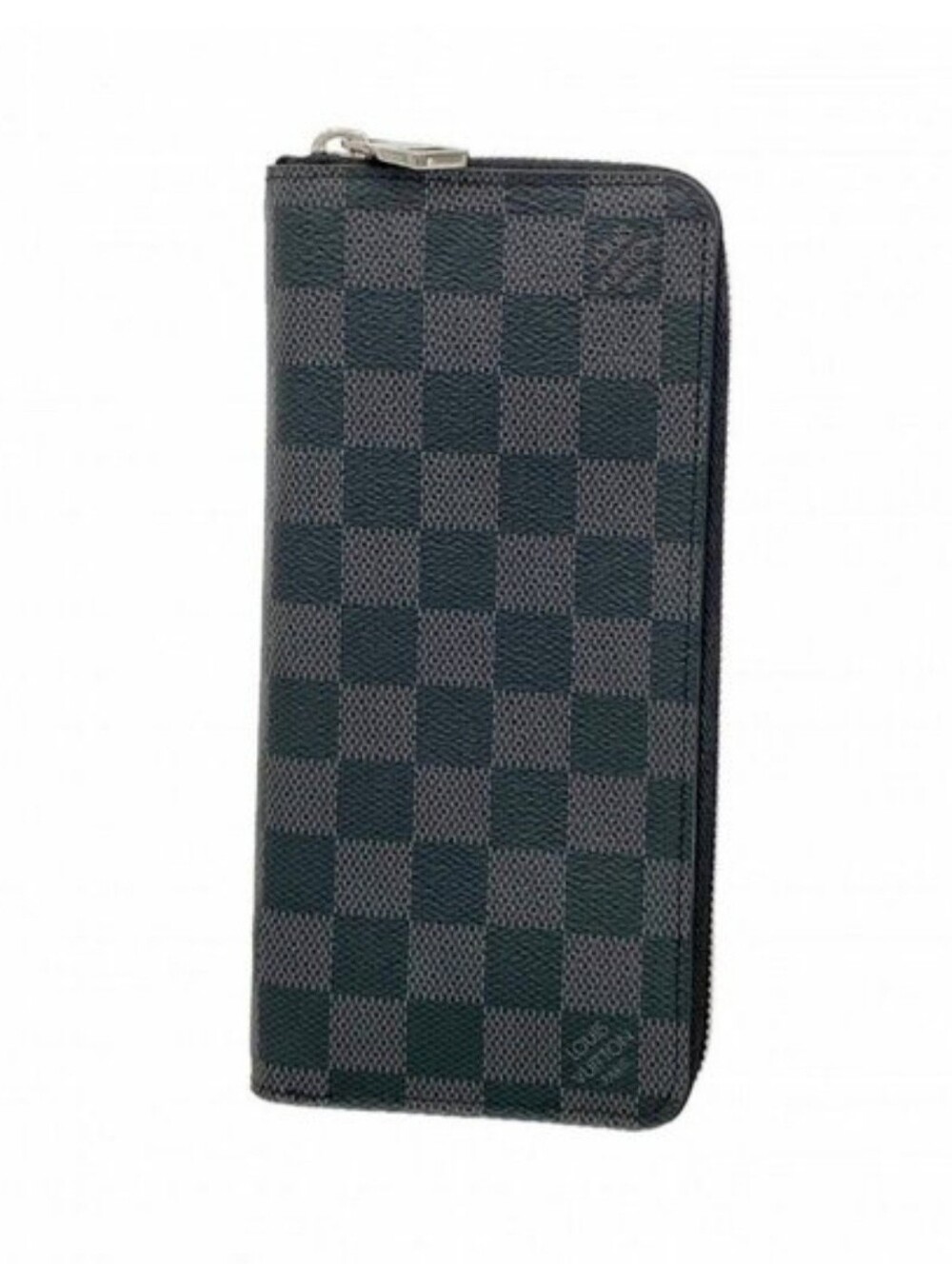 Louis Vuitton Wallet Damier Graphite Zippy Vertical Gray Black N63095